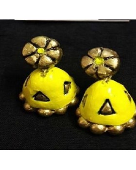 Handpainted Terracotta Jewellery – Ear rings Handpainted Terracotta Jewellery – Ear rings